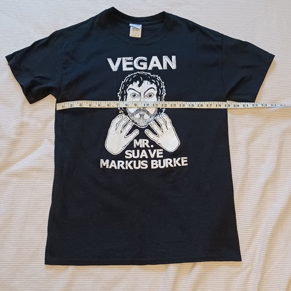 Vegan Mr. Suave Markus Burke Maritime Wrestling T-Shirt Adult Size M - Picture 6 of 7